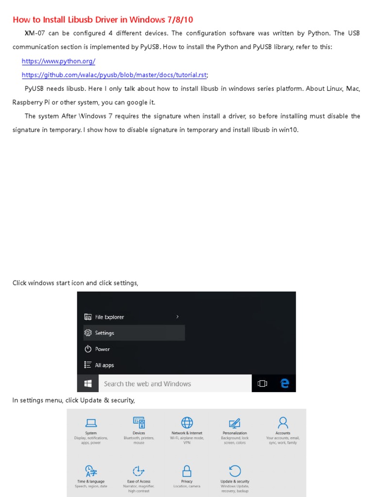 How To Install Libusb Driver PDF Device Driver Windows 10
