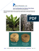 Feasibility Biomass Fuel Briquettes From Banana Plant Waste