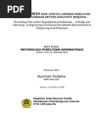 Download Deskripsi 5 W 1 H dari Penelitian Promoting Fair Labor Regulations in Indonesia   A Study and Advocacy  in Improving Local Level Investment Environment in Tangerang and Pasuruan by Nyoman Rudana SN5007073 doc pdf