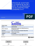 Implementación de Un Estudio Utilizando La Cadena de Valor y Mejoramiento de Los Procesos Logisticos en Constructora Diconserge S.A.C