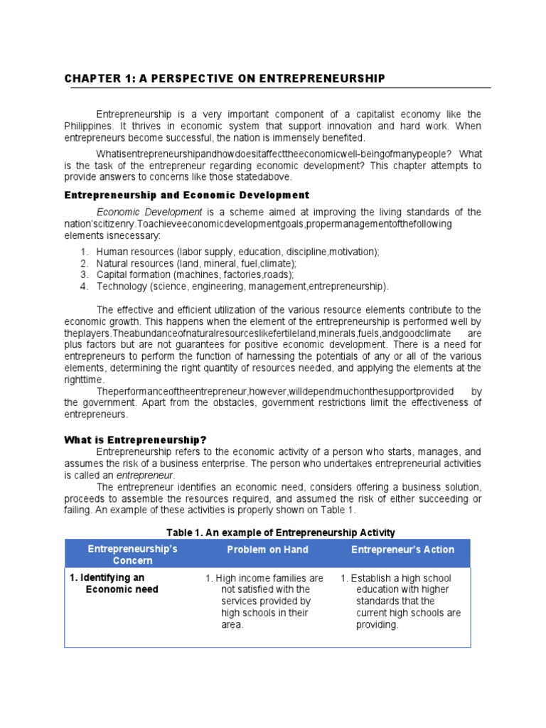 Entrepreneurship and Economic Development | PDF | Entrepreneurship ...