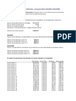 Funciones PAGO, PAGOINT y PAGOPRIN en Excel para cálculo de cuotas de préstamos