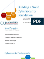 Fundamentals of Cybersecurity - NACUSO 4.4.2016