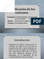 Clasificación de Los Contratos