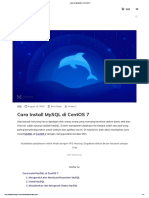 Cara Install MySQL Di CentOS 7
