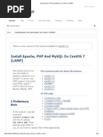 Install Apache, PHP And MySQL On CentOS 7 (LAMP)