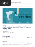 How To Install and Secure phpMyAdmin with Apache on a CentOS 7 Server 