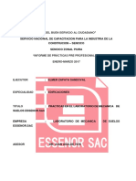 375142133 Informe de Practicas Profesionales en El Laboratorio de Mecanica de Suelos Essenor Sac Piura