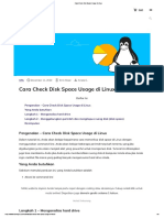 Cara Check Disk Space Usage Di Linux