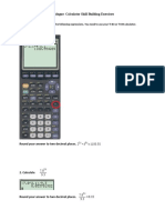 Prologue - Calculator Skill Building Exercises