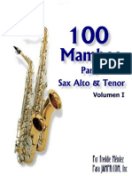 100 Mambos Sax Alto Tenor Merengue