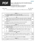 Computer Networks and Security: Model Question Paper-1 With Effect From 2019-20 (CBCS Scheme)