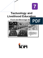 Hnology and Livelihood Education: Food and Beverage Services