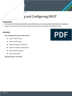 Lab#4: Installing and Configuring DHCP: Preparation