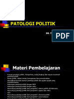 Pengantar Kuliah - Patologi Politik