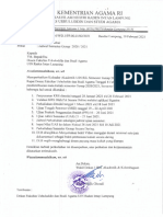 Jadwal Kuliah Semester Genap Program Studi SAA UIN Raden Intan Lampung 2020/2021