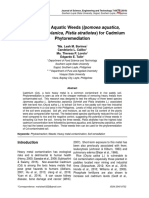 Potentials of Aquatic Weeds (Ipomoea Aquatica, Phytoremediation