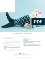 Catfish Purr-Maid: Finished Measurements Yarn Notions