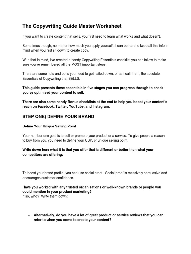Copywriting Essentials for Marketers | PDF | Hashtag | Search Engine ...