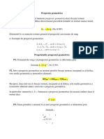 T-Progresia Geometrica