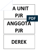 Ka Unit PJR Anggota PJR Derek