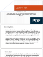 Liquidity Risk