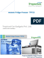 Mobile Fridge-Freezer TFF15: Tropicool Car Gadgets Pvt. LTD