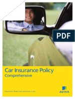 Car Insurance Policy: Comprehensive