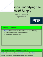 unit 2 - lesson 3 - assumptions underlying the law of supply  1 