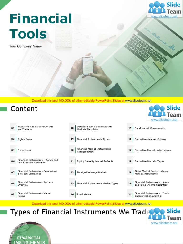 Financial Tools: Your Company Name | PDF | Financial Markets ...
