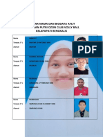 Daftar Nama Dan Biodata Atlit