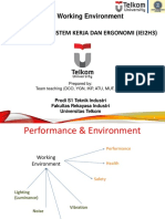 Chapter 7. Working Environment: Perancangan Sistem Kerja Dan Ergonomi (Iei2H3)