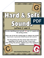 Hard and Soft C G Sounds Activity