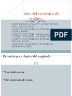 Extinción Del Contrato de Trabajo