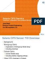Cifs Solaris CIFS Service: Jarod Nash Revenue Product Engineering, Sun Microsystems, Inc
