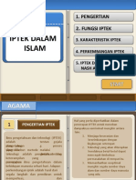 IPTEK DALAM AGAMA