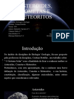 Asteroides, Cometas e Meteoritos CT4 BernardoCipriano CatarinaGirão DinisBarata HenriqueEsteves PDF