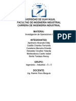 INVESTIGACION DE OPERACIONES Proyecto Fi