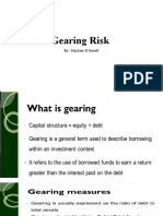 Gearing Risk: By: Haytam El Kourti