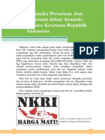 Dinamika Persatuan Dan Kesatuan Dalam Konteks Negara Kesatuan Republik Indonesia