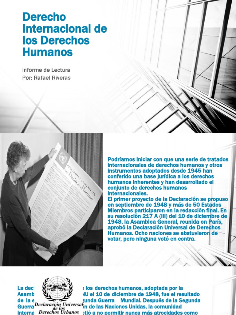 Informe sobre Derecho Internacional de Derechos Humanos | PDF ...