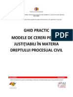 Ghid - Modele de Cereri - Drept Procesual Civil