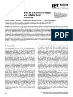 Design and Evaluation of A Memristor-Based Look-Up Table For Non-Volatile Field Programmable Gate Arrays