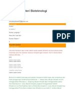 Evaluasi Materi Bioteknologi