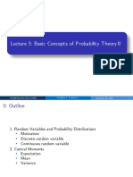 Lecture 3: Basic Concepts of Probability Theory II