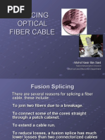 Splicing Optical Fiber Cable