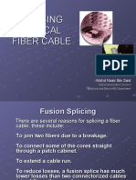 Splicing Optical Fiber Cable