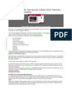 Infrared Lighting For High Security Closed Circuit Television