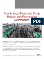 How To Avoid Motor and Pump Repairs With Preventative Maintenance