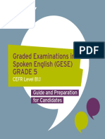 Graded Examinations in Spoken English (GESE) Grade 5: Guide and Preparation For Candidates